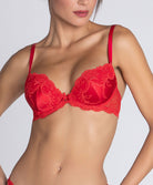 Soutien-gorge coque en soie Lise Charmel Splendeur soie rouge ACC8580-RS	2