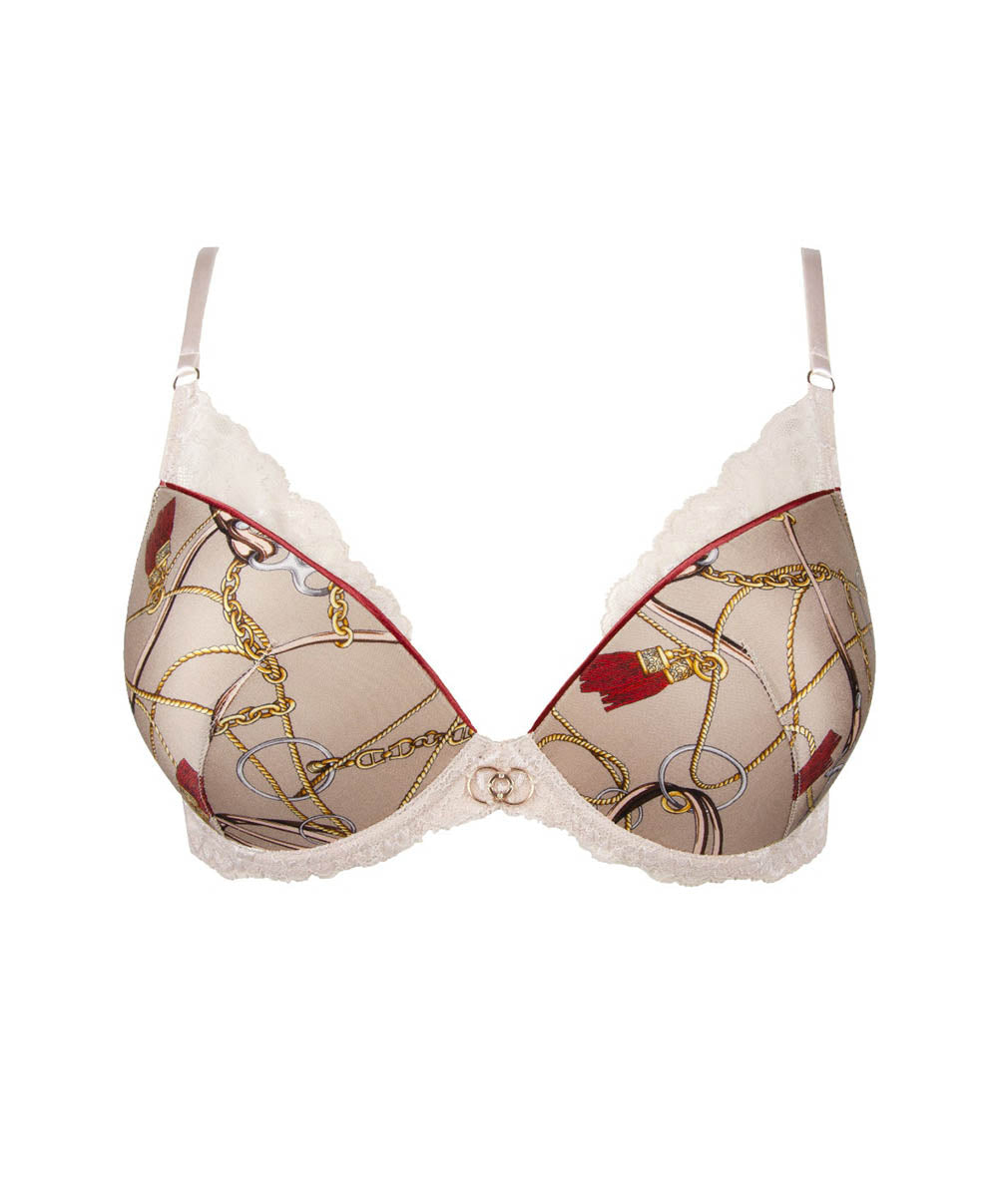 Soutien-gorge coque en soie Lise Charmel Séduction cavalière Ambre ACH8509
