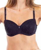 Soutien-gorge coque grande taille Lise Charmel Dressing Floral noir BCC8188-NO