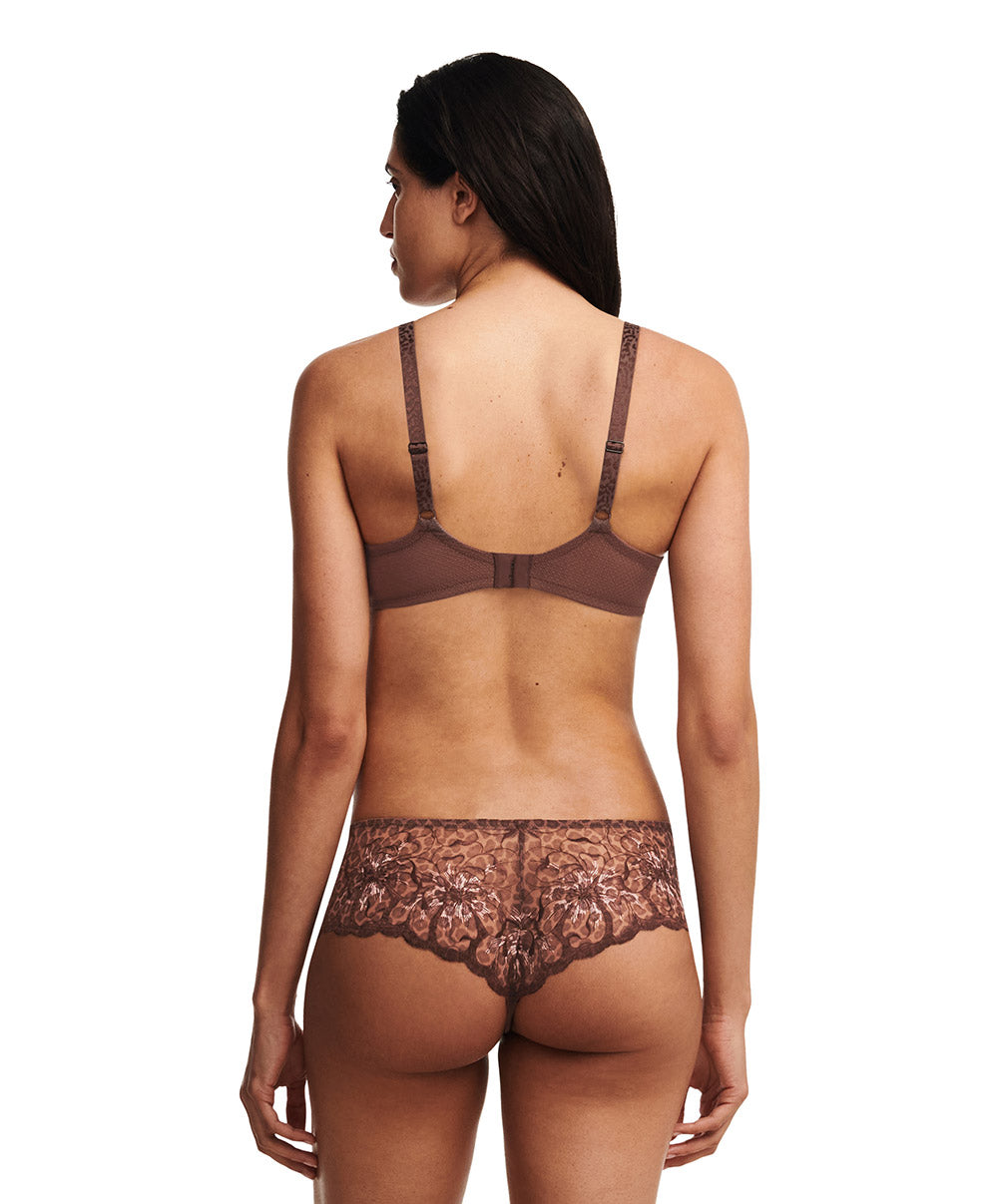 Soutien-gorge coque plongeant Chantelle Fleurs imprimé léo C12M20-0WF