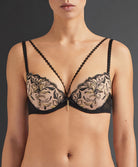 Soutien-gorge push-up coque Encre de Chine capsule collection Hong Wai X Aubade Aubade QF08-N-OMBE face