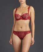 Soutien-gorge corbeille Art of Ink french red Aubade TD14-FREN