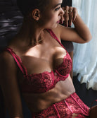 Soutien-gorge corbeille Art of Ink french red Aubade TD14-FREN