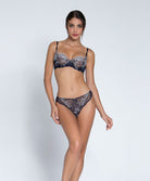 Soutien-gorge corbeille Lise Charmel Déesse en Glam marine argent ACH3015-MA
