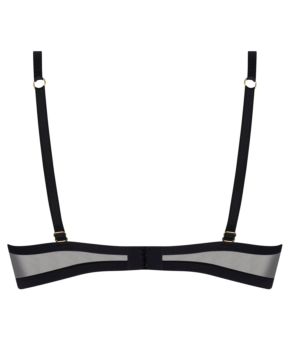 Soutien-gorge corbeille Lise Charmel Éclats d'Or noir or ACJ3029-NO