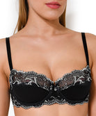 Soutien-gorge corbeille Lise Charmel Splendeur soie noir ACC3080-SN