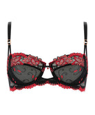 Soutien-gorge corbeille Lise Charmel Écrin Désir noir et rouge