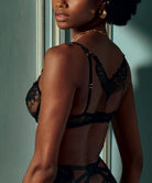 Soutien-gorge corbeille Night Bird black queen Aubade RDF14-BQUE