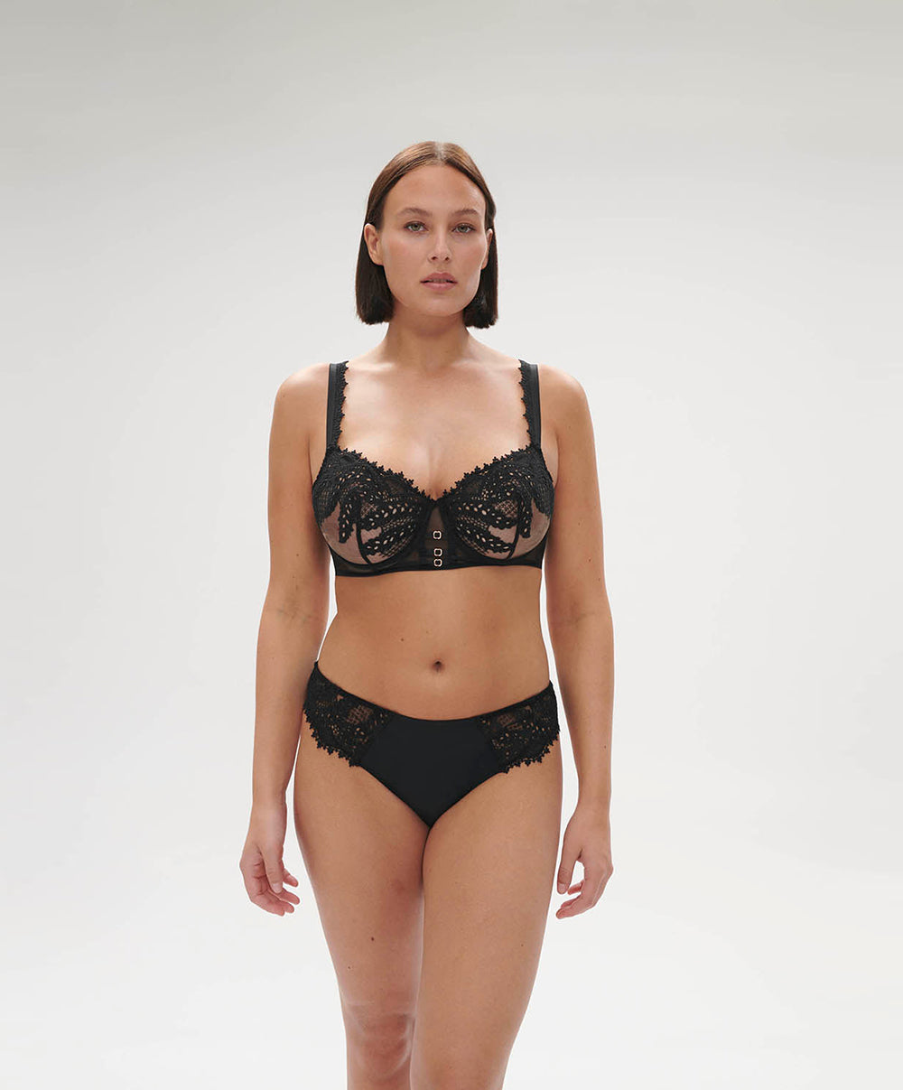 Soutien-gorge corbeille effet bustier Simone Pérèle Mystic noir 1D3330-015