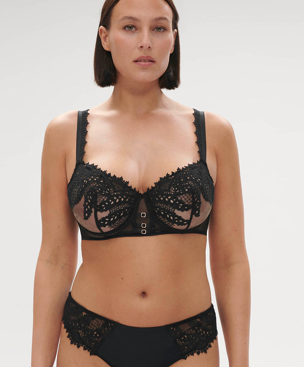Soutien-gorge corbeille effet bustier Simone Pérèle Mystic noir 1D3330-015
