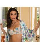 Soutien-gorge corbeille à fleurs Lise Charmel Baisers Légers bleus et blanc ACH3039-BR
