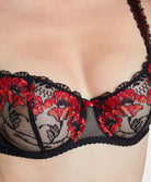 Soutien-gorge corbeille armatures À Fleur de Toi rouge prodigieux Aubade IBF14-RPRO