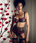 Soutien-gorge corbeille armatures À Fleur de Toi rouge prodigieux Aubade IBF14-RPRO