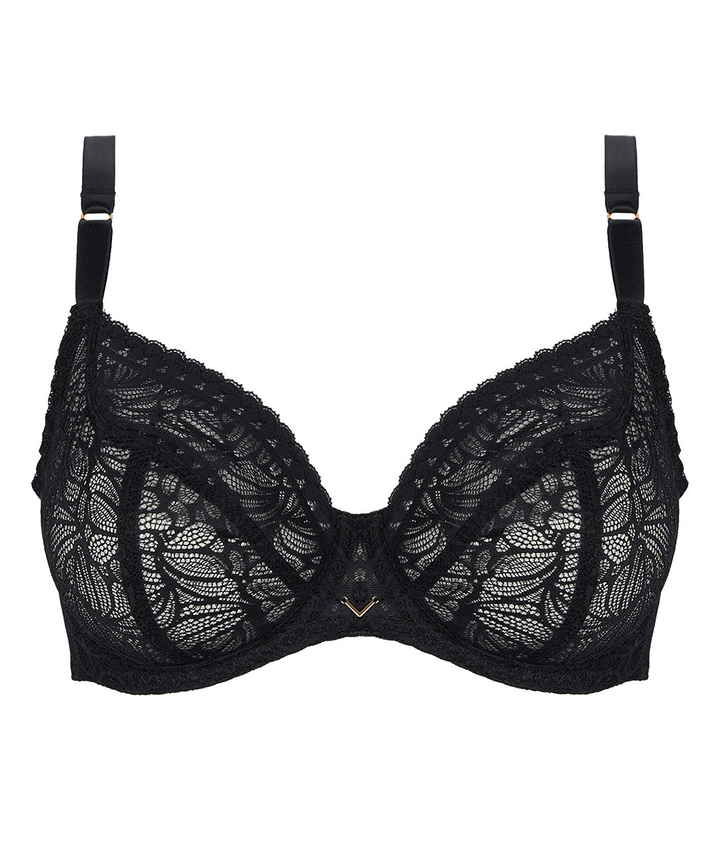 Soutien-gorge corbeille bonnets profonds "Fitting" Antigel de Lise Charmel Atelier Séduction noir FCH2857-NO 100