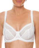 Soutien-gorge corbeille bonnets profonds "Fitting" Antigel de Lise Charmel Tressage Graphic blanc FCC2837-TB