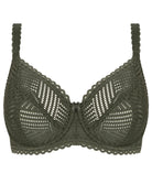 Soutien-gorge corbeille bonnets profonds "Fitting" Antigel de Lise Charmel Tressage Graphic éclat aventure kaki FCC2837-EA