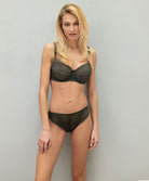 Soutien-gorge corbeille bonnets profonds "Fitting" Antigel de Lise Charmel Tressage Graphic éclat aventure kaki FCC2837-EA
