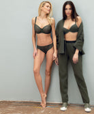 Soutien-gorge corbeille bonnets profonds "Fitting" Antigel de Lise Charmel Tressage Graphic éclat aventure kaki FCC2837-EA