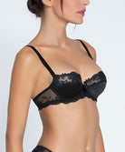 Soutien-gorge corbeille en soie Lise Charmel Splendeur Soie noir ACC3080-NO