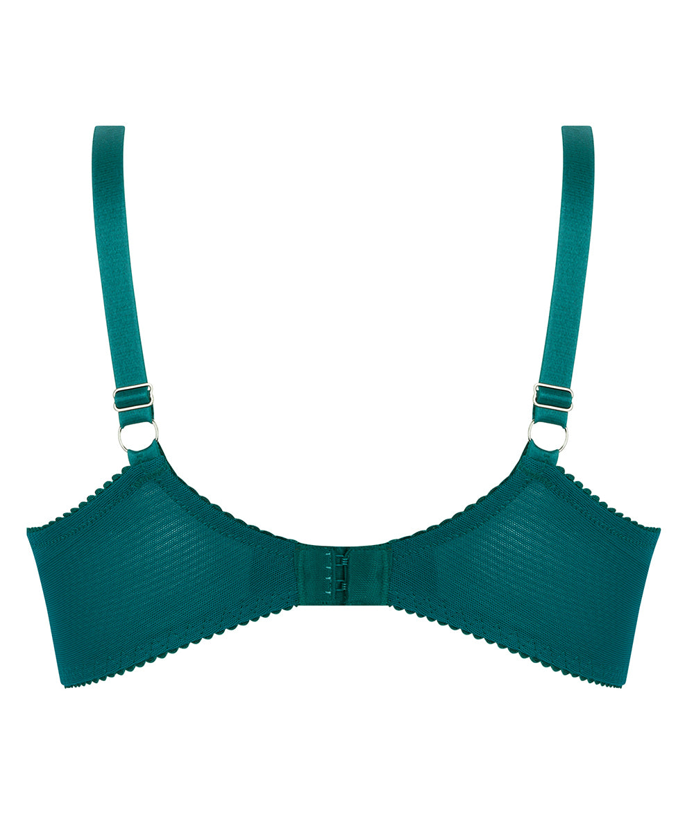 Soutien-gorge corbeille grand taille Lise Charmel Sublime en Dentelle vert princesse ACH2813-VP