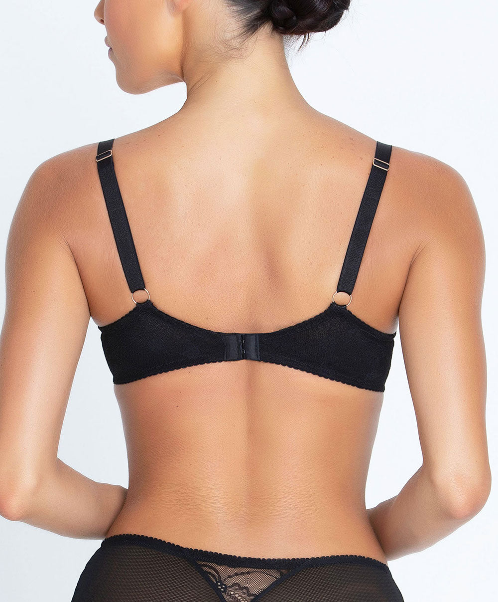 Soutien-gorge corbeille grande taille Lise Charmel Féérie Couture noir BCH2874-NO