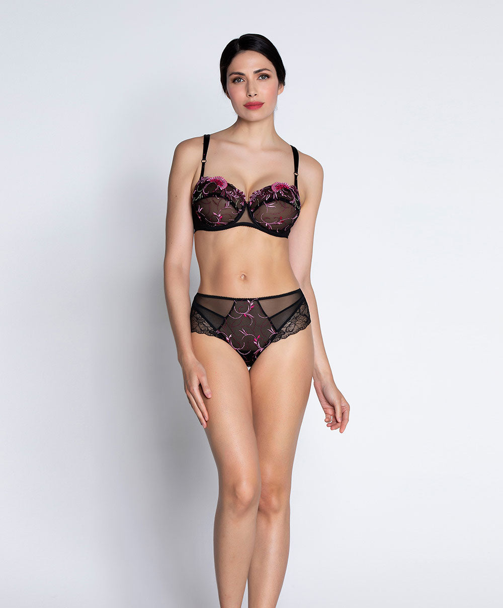 Soutien-gorge corbeille grande taille Lise Charmel Floraison Passion safran rose BCH3086-SR