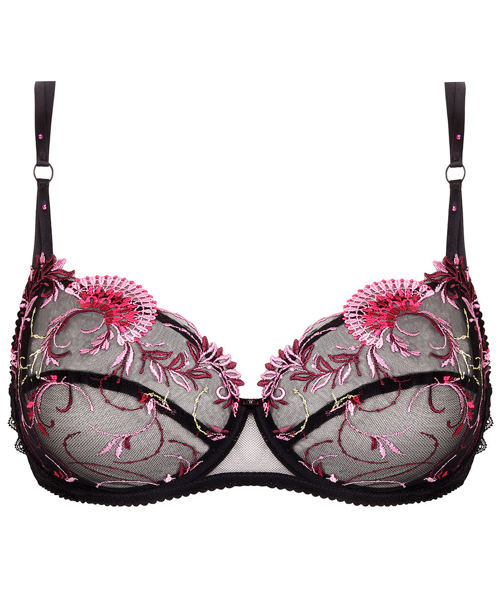 Soutien-gorge corbeille grande taille Lise Charmel Floraison Passion safran rose BCH3086-SR