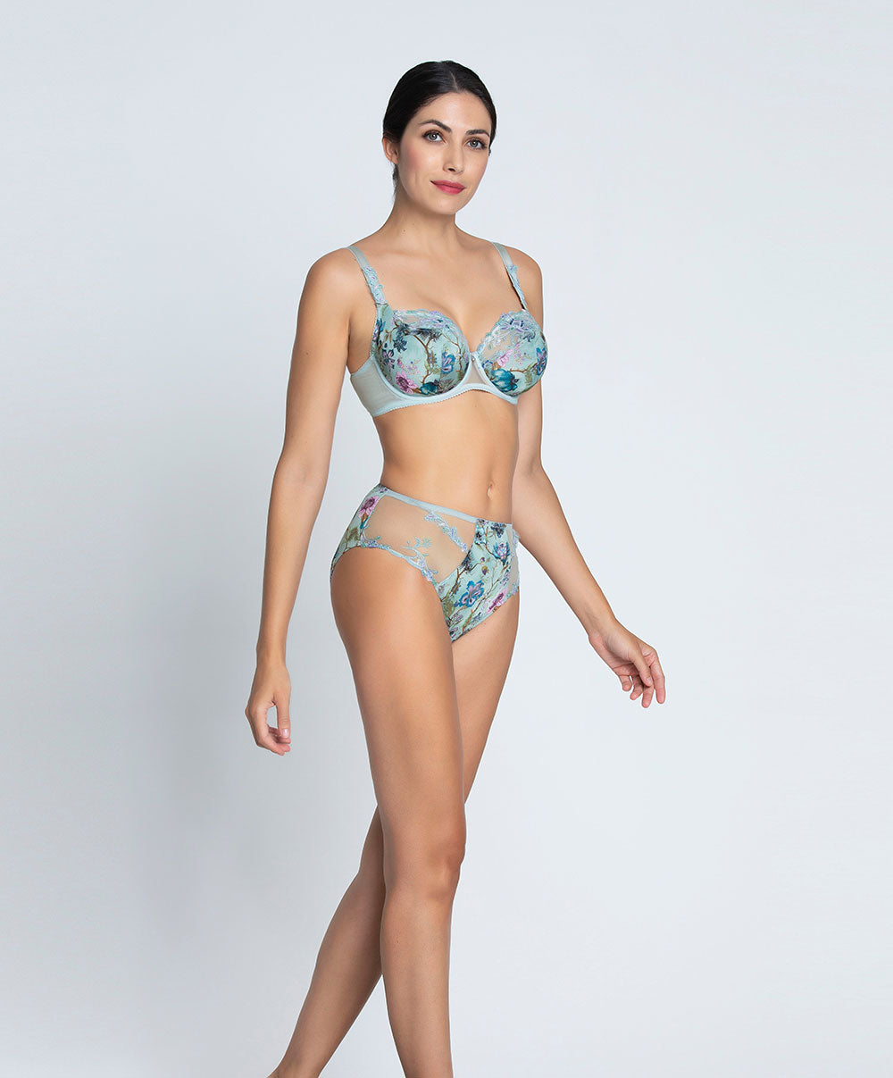 Soutien gorge corbeille grande taille fitting Reve en fleurs opale Lise Charmel BCJ2843 RO 5