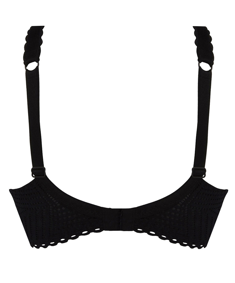 Soutien-gorge couvrant grande taille "Bien-être" Antigel de Lise Charmel Tressage Graphic noir FCC6137-TN 100