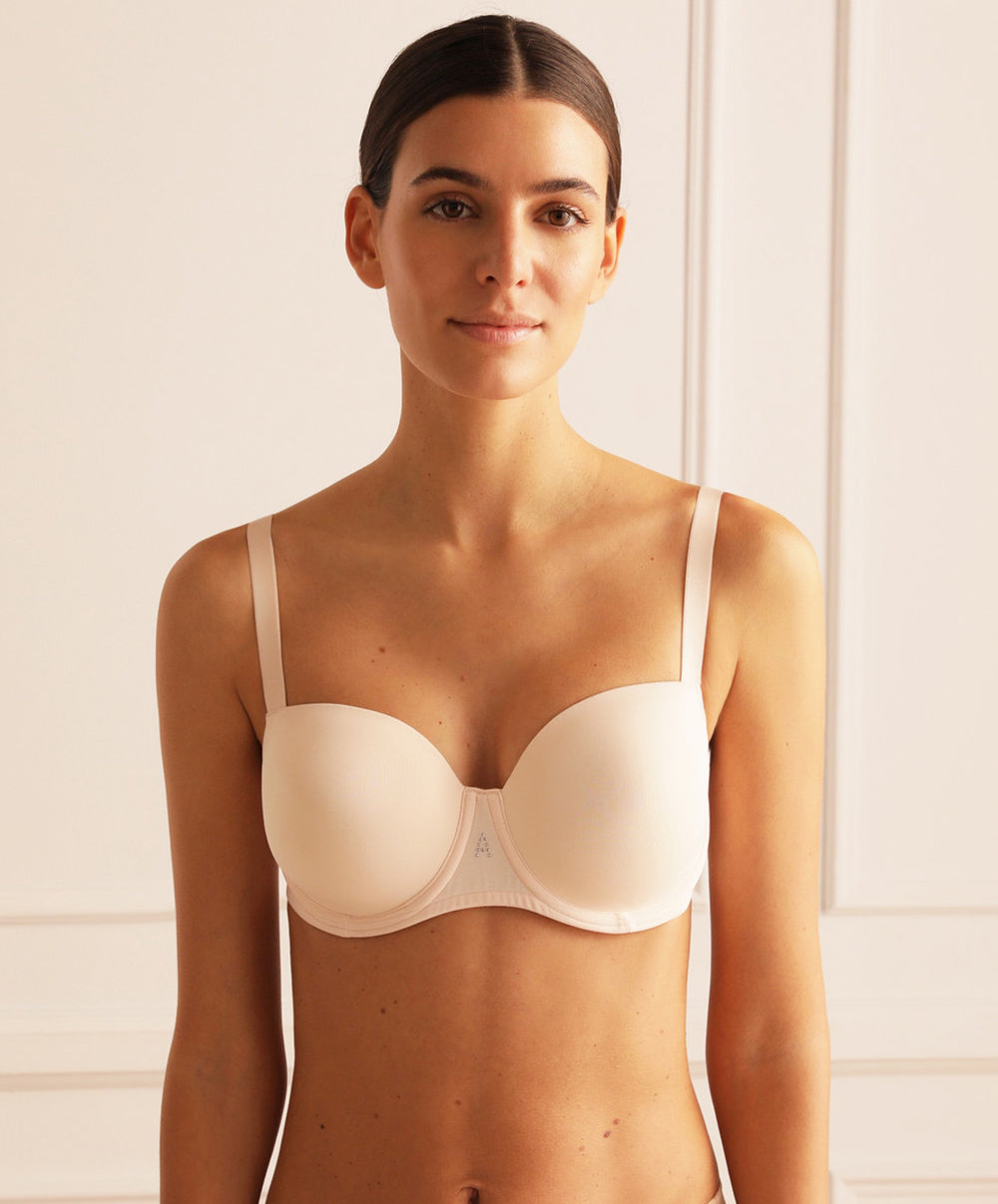 Soutien-gorge couvrant grande taille armatures Antigel de Lise Charmel Culte Beauté rose délicat FCH6066-RD