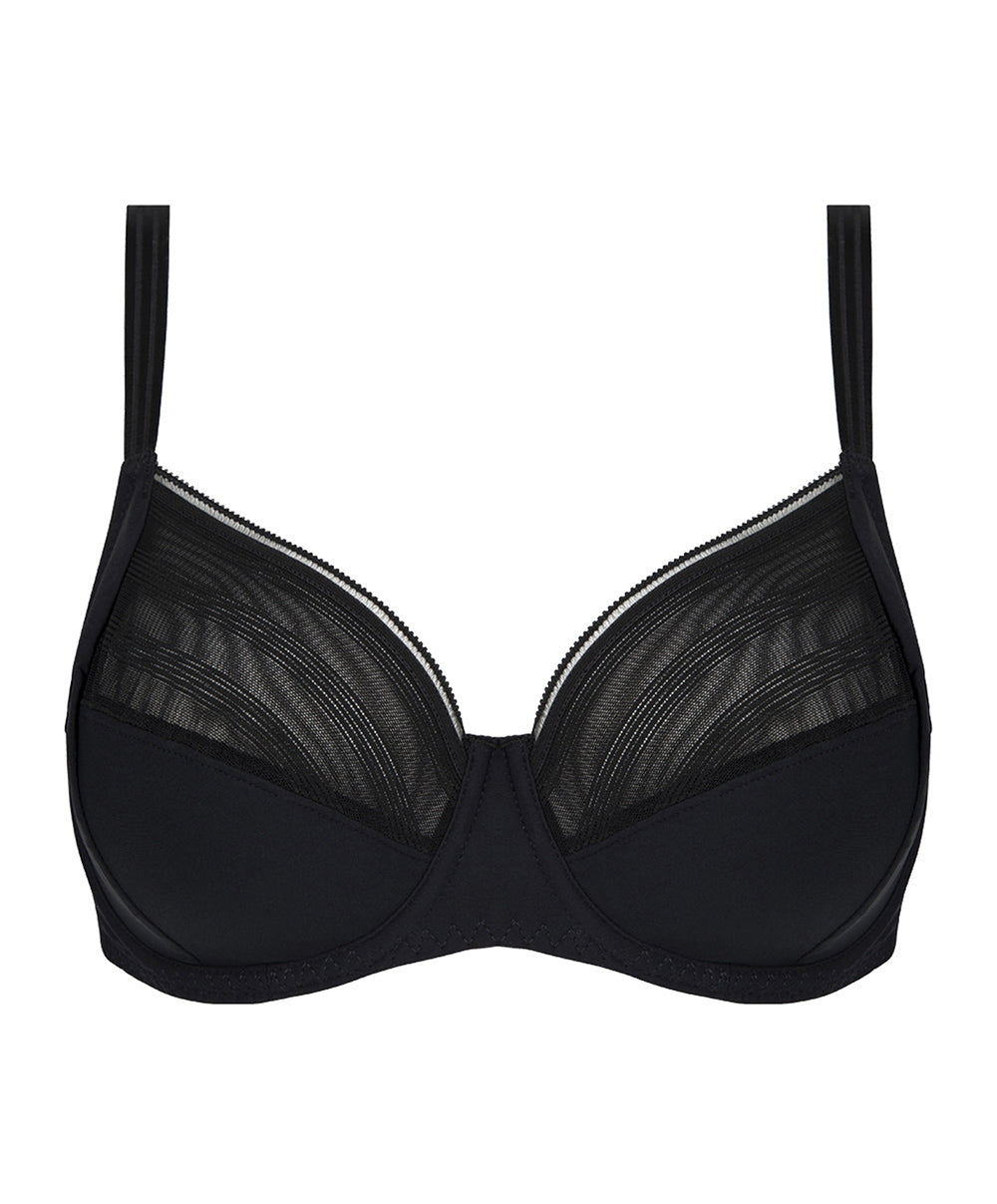 Soutien-gorge couvrant grande taille armatures bien-être Antigel de Lise Charmel New Apesanteur noir FCJ6114-NO
