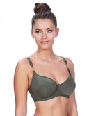 Soutien-gorge de bain armatures decollete coeur Glam rock Freya swimwear Olive