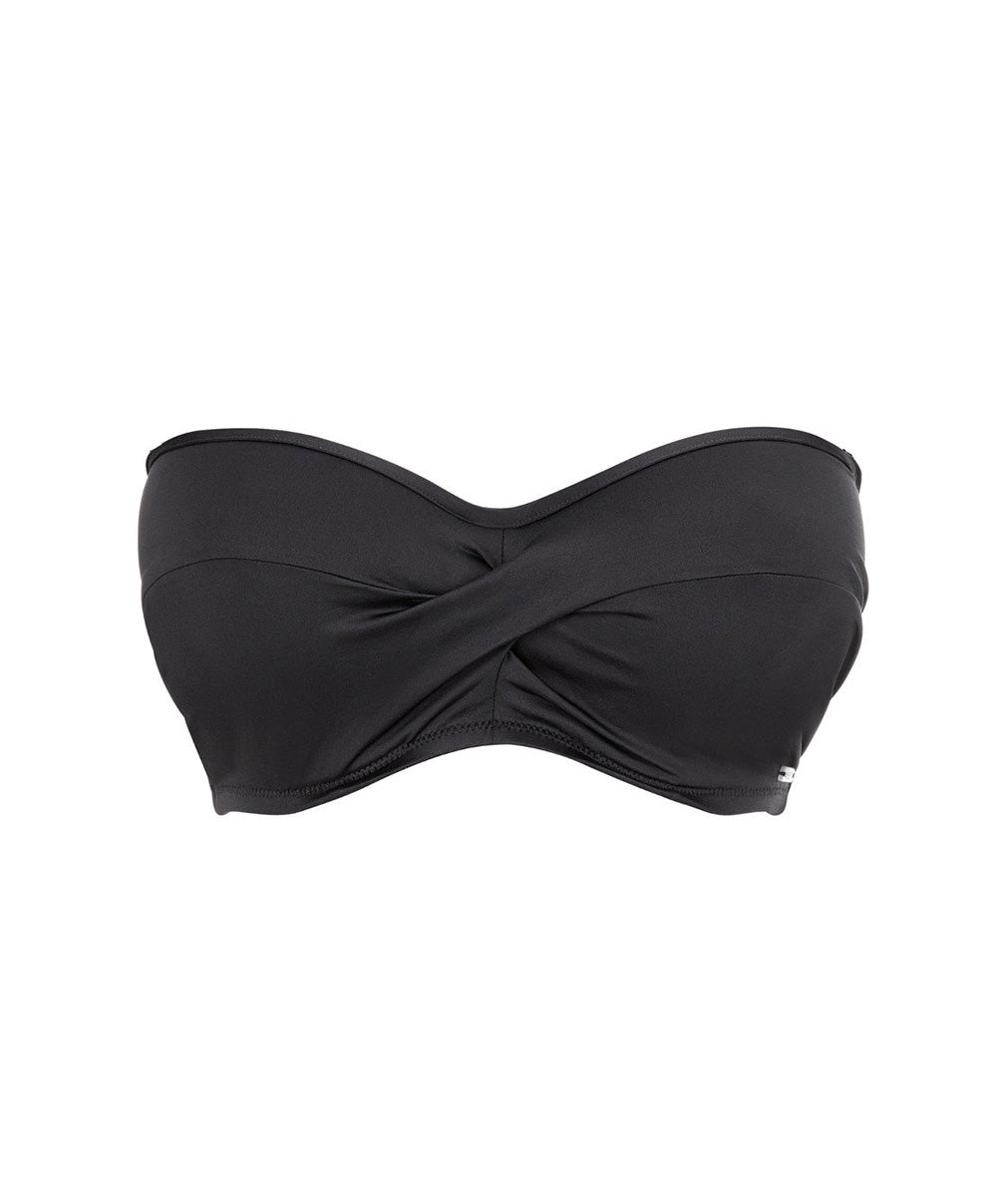 Soutien-gorge de bain bandeau twist armatures Versailles Fantasie Swim Noir