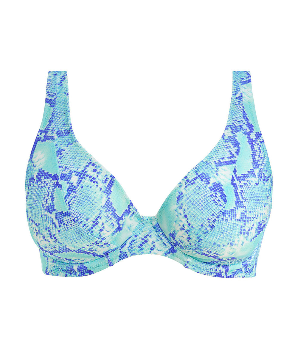 Soutien-gorge de bain bikini foulard apex haute Komodo Bay aqua Freya swim AS204013-AQA