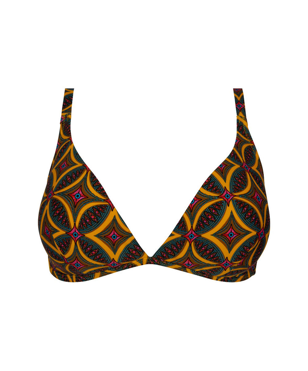 Soutien-gorge de bain coque sans armatures La Muse Africa jaune Antigel Bain FBB6656-JA