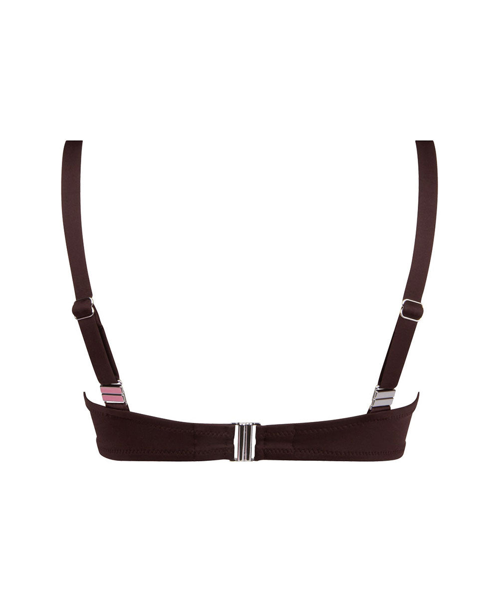 Soutien-gorge de bain corbeille grande taille Antigel Bain La Starlette star marron FBB3505-SM 10