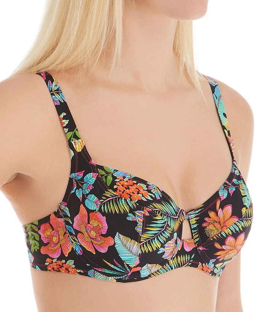 Soutien-gorge de bain corbeille grande taille La tropicale noir Antigel Bain FBA3562-NT