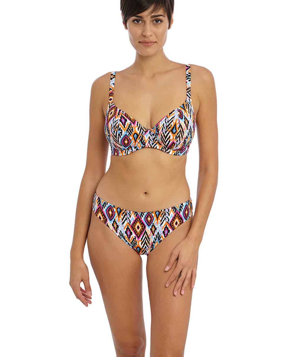 Soutien-gorge de bain décolleté plongeant grande taille Viva la fiesta Multicolore Freya swim AS204602-MUI