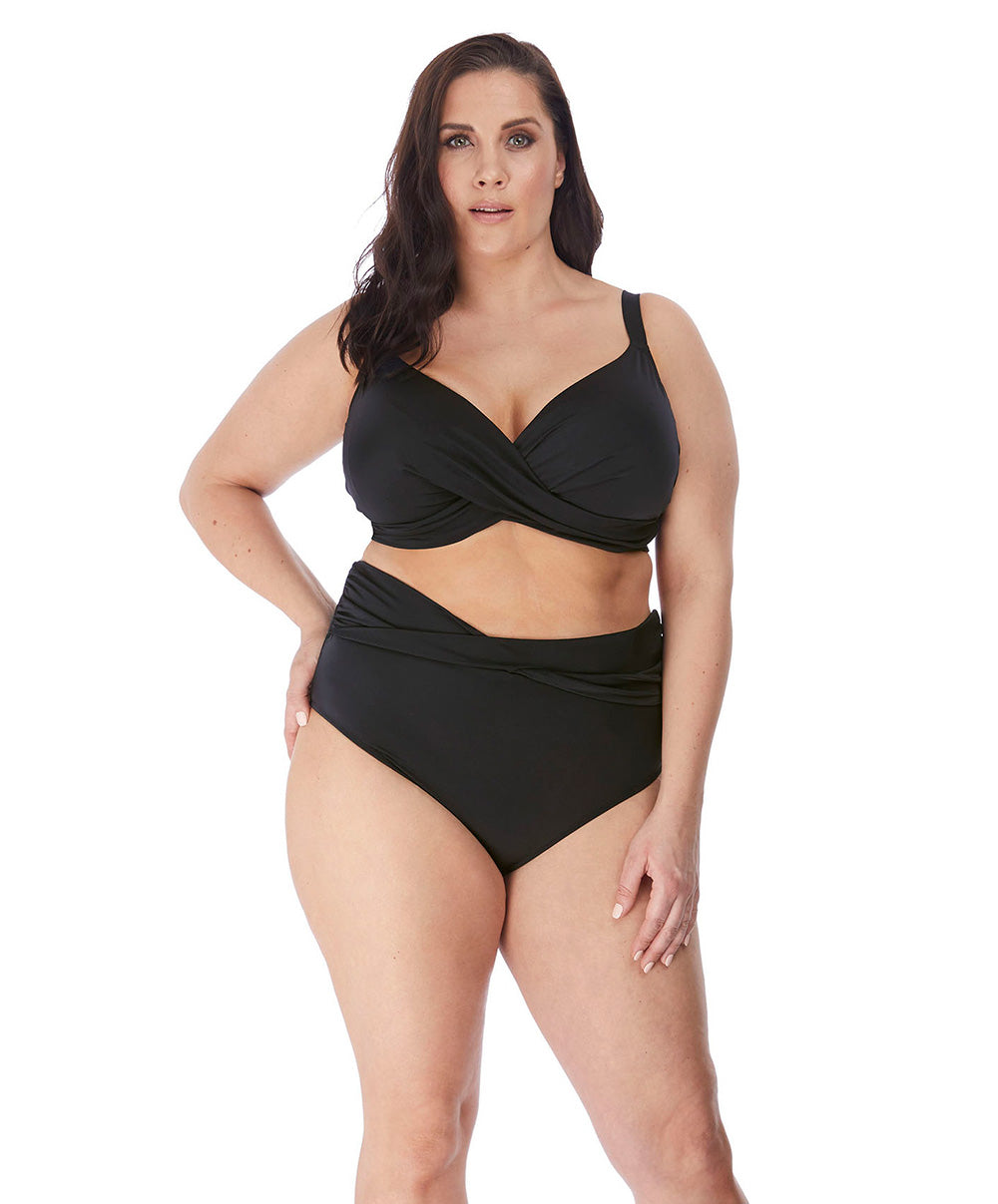 Soutien-gorge de bain grande taille couvrant Elomi swim Magnetic noir ES7193-BLK