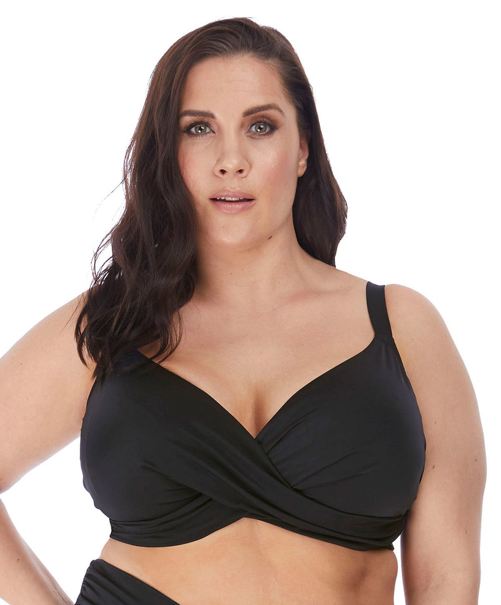 Soutien-gorge de bain grande taille couvrant Elomi swim Magnetic noir ES7193-BLK