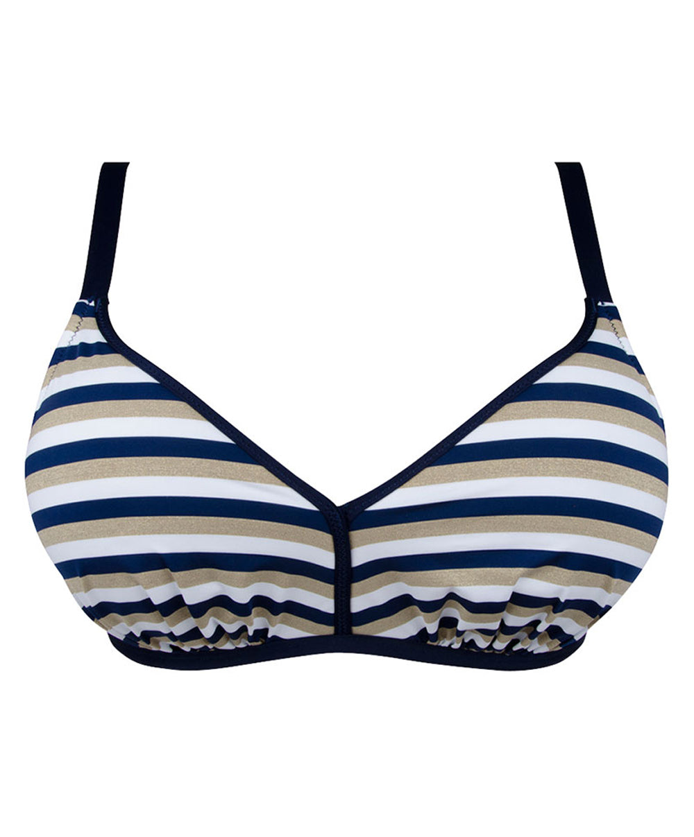 Soutien-gorge de bain mousse sans armatures La Belle à Bord or navy Antigel Bain FBB6575-ON 10