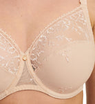 Soutien-gorge couvrant 3 parties grande taille Chantelle Every curve beige doré C16B10-01N