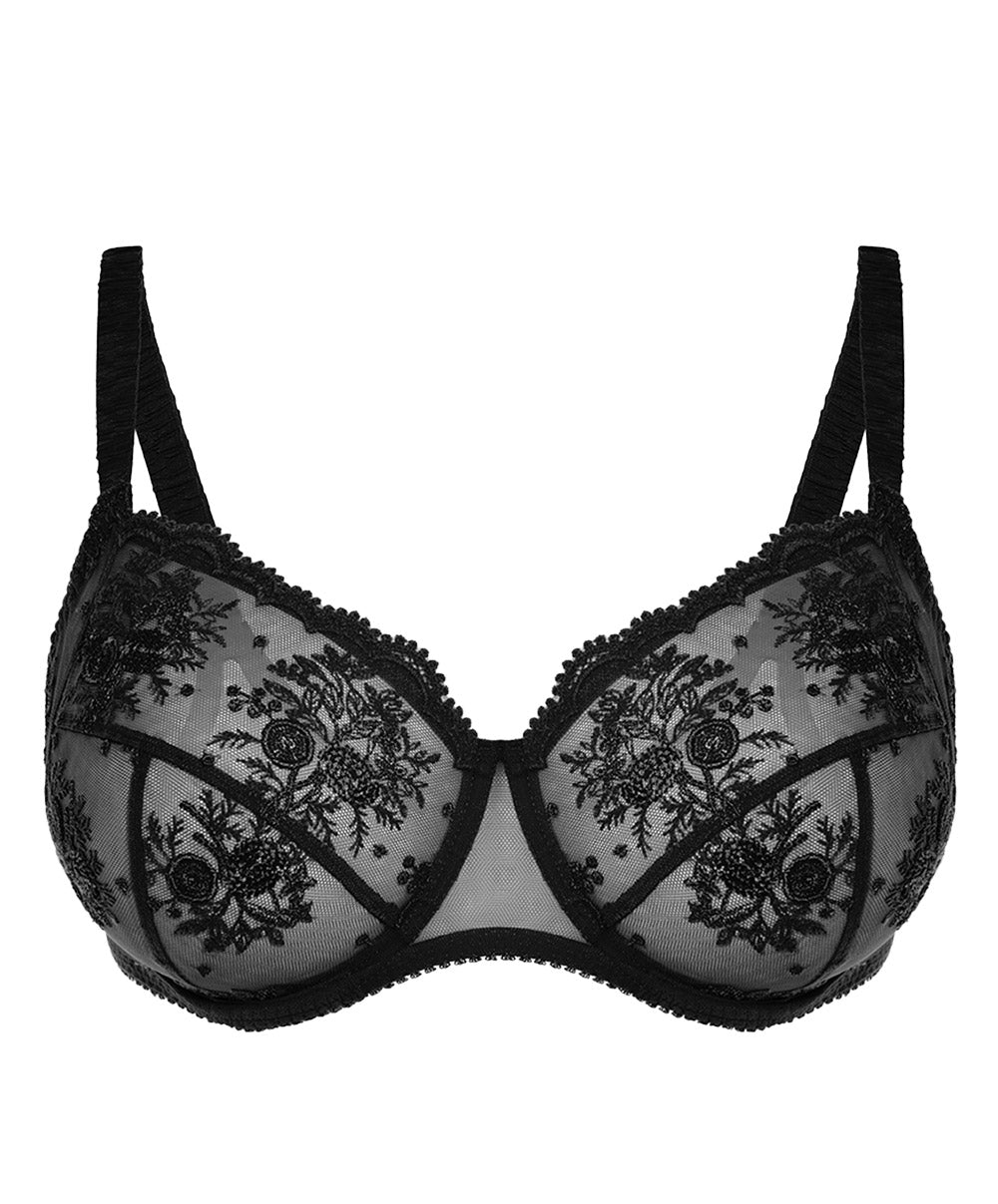 Soutien-gorge emboitant armatures bonnets profonds Simone Pérèle Intrigue noir 1E2320-015