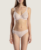 Soutien-gorge emboitant grande taille avec armatures Rosessence nude été Aubade HK13-NETE