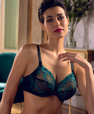 Soutien-gorge emboitant grande taille Lise Charmel Secrète emeraude BCH6130-EI