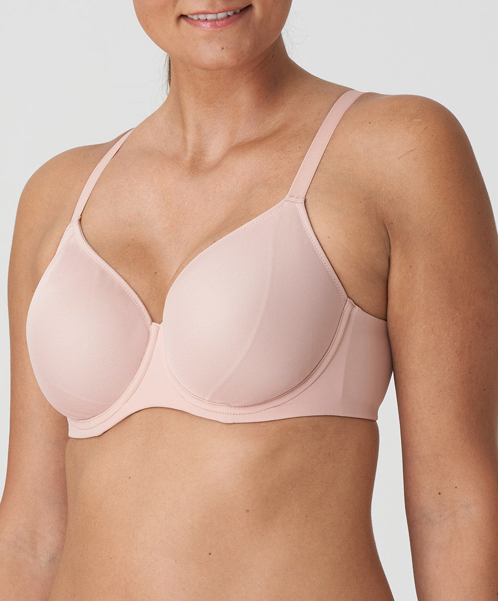 Soutien-gorge emboitant moulé lisse invisible à armatures PrimaDonna Figuras rose poudré 0163250-PWD