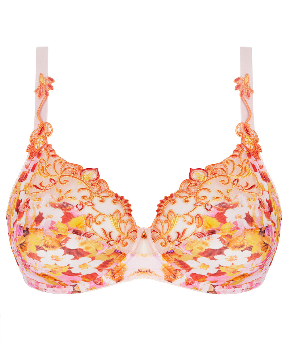 Soutien-gorge grande taille armature couvrant Lise Charmel Jardins de Lumière bouquet multicolore BCH6149-BL