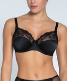 Soutien-gorge grande taille armature en soie Lise Charmel Splendeur Soie noir ACC6180-NO