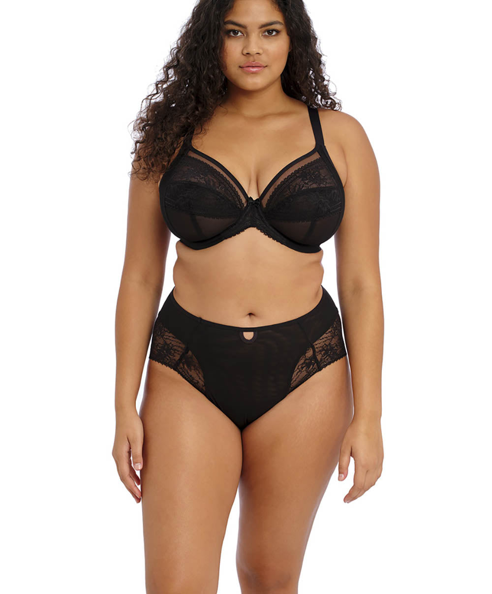 Soutien-gorge grande taille armature plongeant Elomi Kandra Noir EL301602-BLK