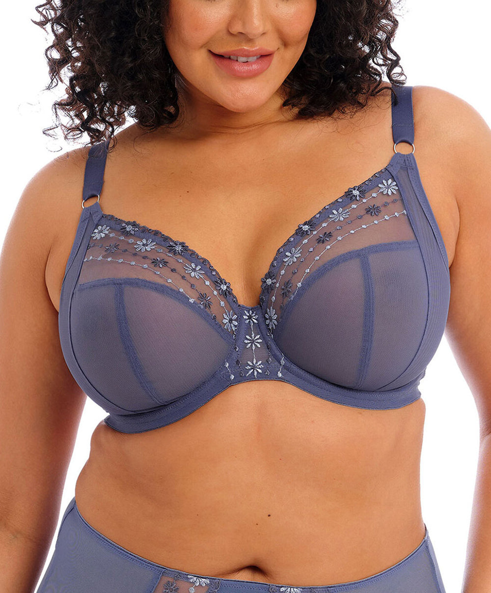Soutien-gorge grande taille armature plongeant Elomi Matilda denim daisy EL8900-DNY